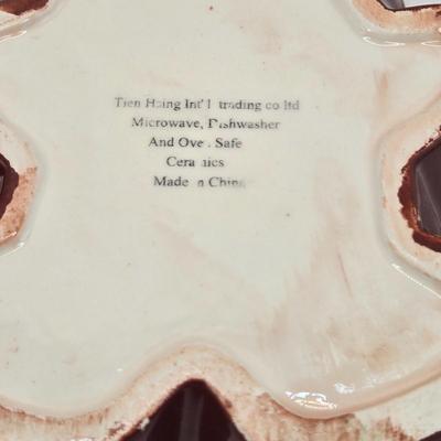 LOT 132K: Spode Set of Cookie Tin, 2 Cups and Coasters, 2 Pack of Ceramic Ramekins, Silver Plated Holly Leaf Candy Dish, and More