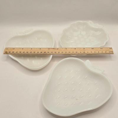 LOT 136K: Have a Very Beary Christmas! Bear Candle Holders, Salt & Pepper Shakers, Coasters, and White Milk Glass Grape Cluster...