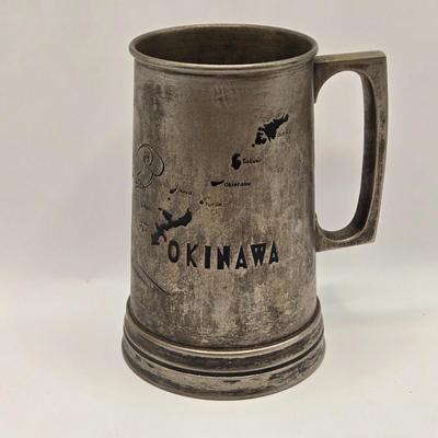 LOT 138K: Vintage Asian Celluloid Clamshell Dioramas and Boat, Lantern, Beer Stein From Okinawa, Hand Fan, Wooden Box, and Tales of the...