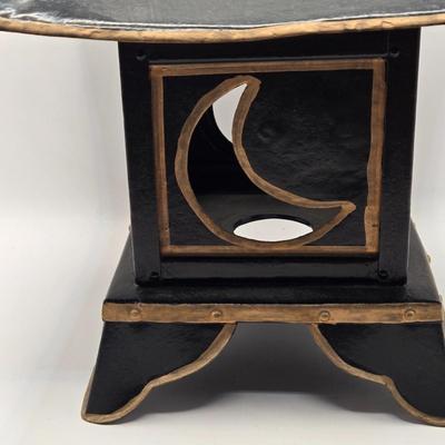 LOT 138K: Vintage Asian Celluloid Clamshell Dioramas and Boat, Lantern, Beer Stein From Okinawa, Hand Fan, Wooden Box, and Tales of the...