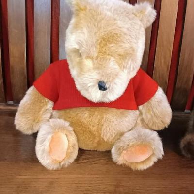 CLASSIC POOH, GUND TEDDY BEAR AND A MOOSE