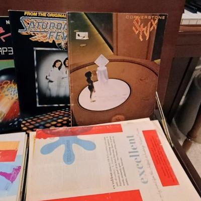 AEOLIAN WORKING PLAYER & MANUAL PIANO WITH PIANO ROLLS, SHEET MUSIC, PIANO LAMP AND EVEN A RECORDER