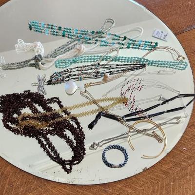 Necklace lot plus a bracelet