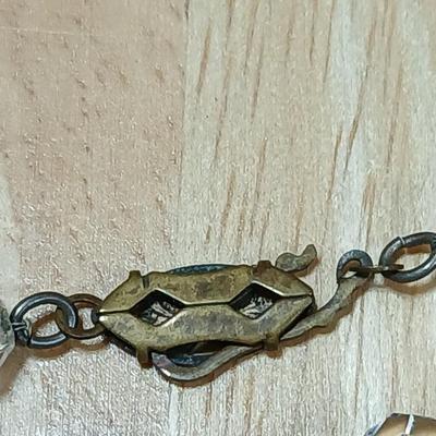 Vintage 1940s Sparkling Clear Crystal Graduating Faceted Bead Necklace with matching earrings