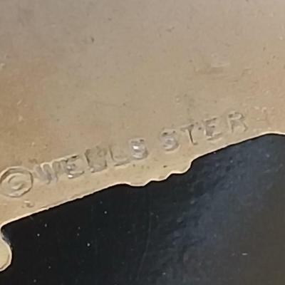 Wells Ster marked Charm bracelet Horses- Owl - Cat - Dog- Piano - Sterling bracelet