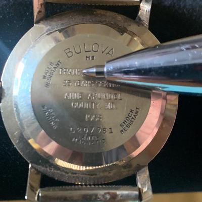 Vintage Bulova 14k Gold Case Wristwatch Self Winding