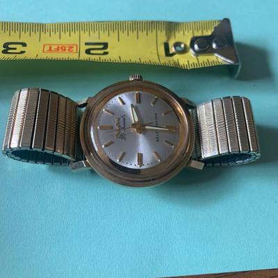 Vintage Bulova 14k Gold Case Wristwatch Self Winding