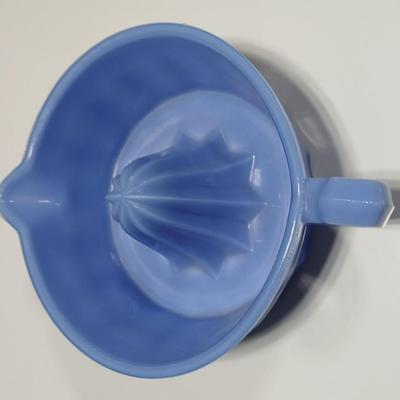 Vintage Mosser, Delphite Blue Glass Reamer / Juicer