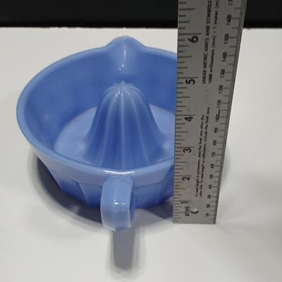 Vintage Mosser, Delphite Blue Glass Reamer / Juicer