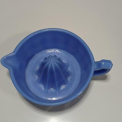 Vintage Mosser, Delphite Blue Glass Reamer / Juicer