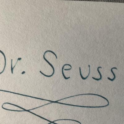 Dr Seuss JSA Certified Index Card