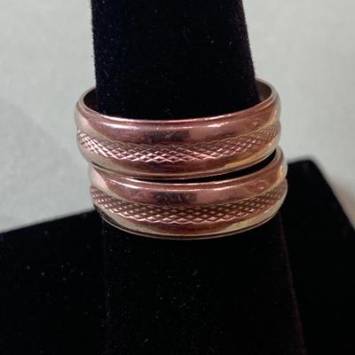 14k Yellow Gold Band - Both Size 8 - 8.4 grams - Personal Dates/ Initials Engraved