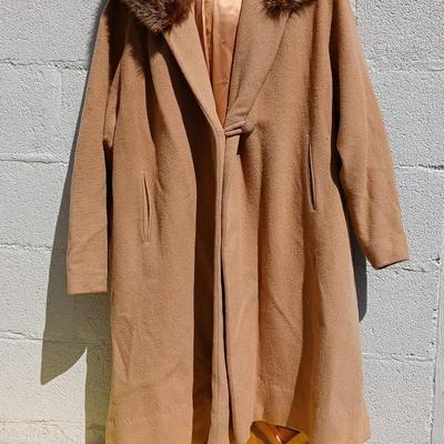Vintage Camel hair and Wool blend coat -