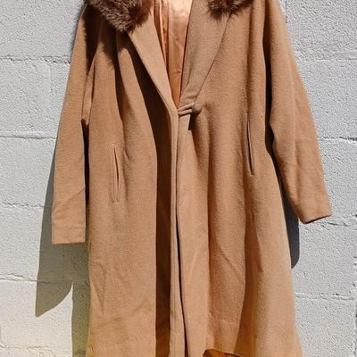 Vintage Camel hair and Wool blend coat -
