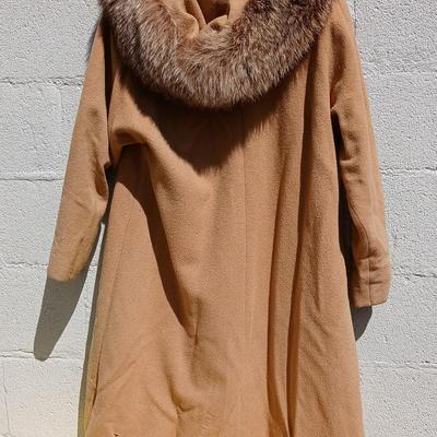 Vintage Camel hair and Wool blend coat -