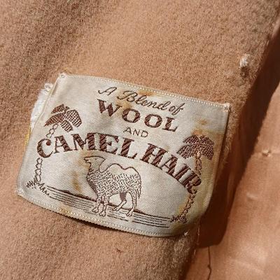 Vintage Camel hair and Wool blend coat -