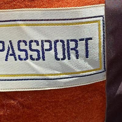 Vintage Passport Jacket / coat Ladies style suede like NICE condition! Union made!