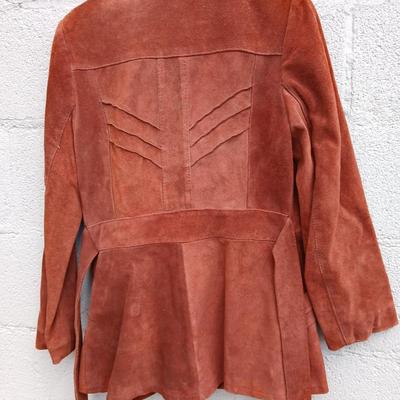 Vintage 70's ladies leather jacket Made in Argentina Size 13/14 Nice condition!