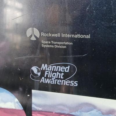 Vintage RARE "Working together Launching with Pride" Rockwell International Space transportation poster