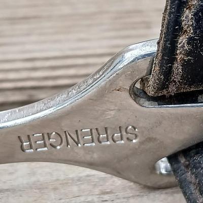 Equestrian Tack - Two pairs of Spurs - Sprenger and unmarked English riding spurs with leather straps