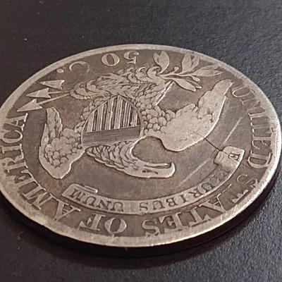 1827 U. S. Mint Capped Bust Silver Half Dollar Circulated (65)