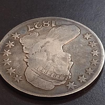 1827 U. S. Mint Capped Bust Silver Half Dollar Circulated (65)