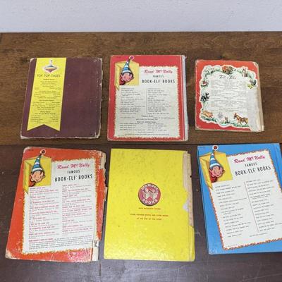 LOT OF 6 VINTAGE CHILDREN'S STORYBOOKS: The Boy at the Dike, Wild Bill Hickok, Yipee Kiyi, Number 0, Petter Rabbit, Happy Holidays