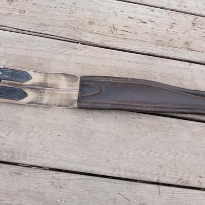 Equestrian Tack - brown Leather saddle girth