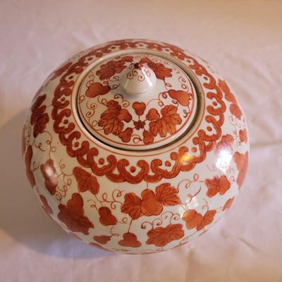 Orange and White Chinese Porcelain (LR-EL)