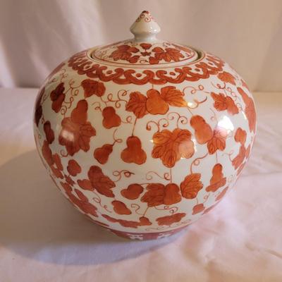 Orange and White Chinese Porcelain (LR-EL)