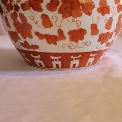 Orange and White Chinese Porcelain (LR-EL)