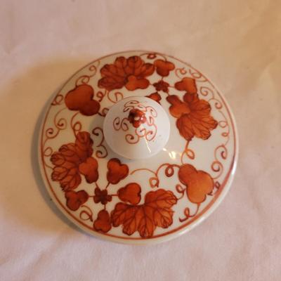 Orange and White Chinese Porcelain (LR-EL)