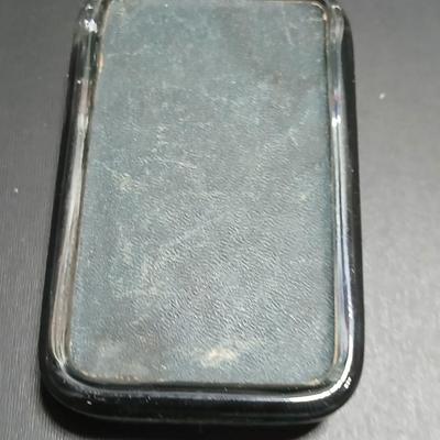 Antique The Peoples National Bank glass paperweight 1903-1923 Manassna Va.