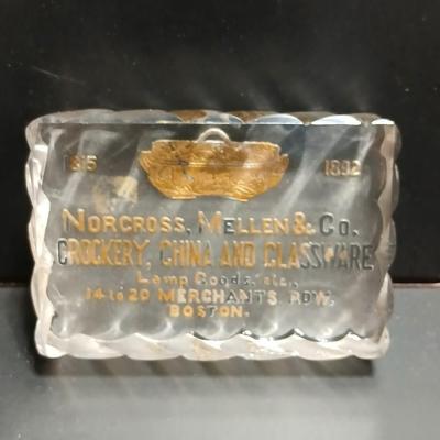 Native American Chief ink block Kopper Kard Lakeside Press Chicago and a Norcross Mellen & CO. 1892 Boston Mass. paperweight...