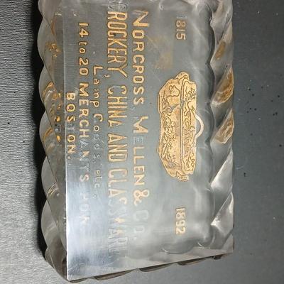 Native American Chief ink block Kopper Kard Lakeside Press Chicago and a Norcross Mellen & CO. 1892 Boston Mass. paperweight...