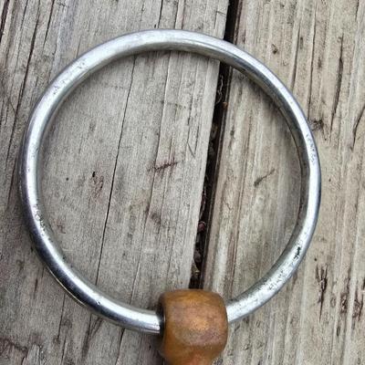 Equestrian Tack - Copper Mouthpiece Single Joint Loose Ring Snaffle Horse Bit