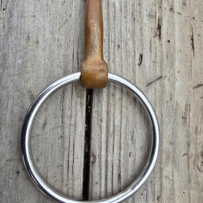 Equestrian Tack - Copper Mouthpiece Single Joint Loose Ring Snaffle Horse Bit
