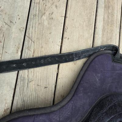 Equestrian Tack - English Saddle / riding pads one with matching Girth