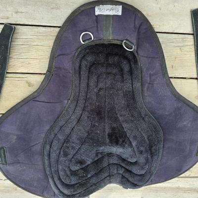 Equestrian Tack - English Saddle / riding pads one with matching Girth