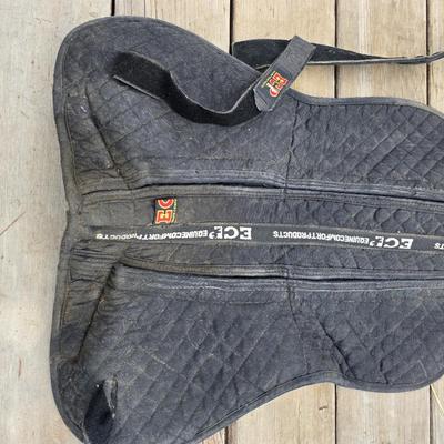 Equestrian Tack - English Saddle / riding pads one with matching Girth
