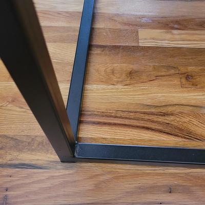 Modern Metal and Wood Coffee Table (LR-EL)