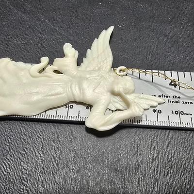 Heart Flowerpot Center Piece and Angel Christmas Ornament and a vintage beetle pin / brooch