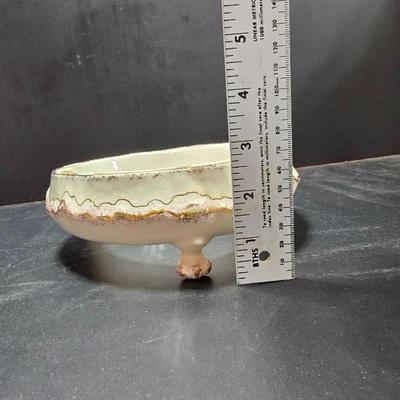 Heart Flowerpot Center Piece and Angel Christmas Ornament and a vintage beetle pin / brooch