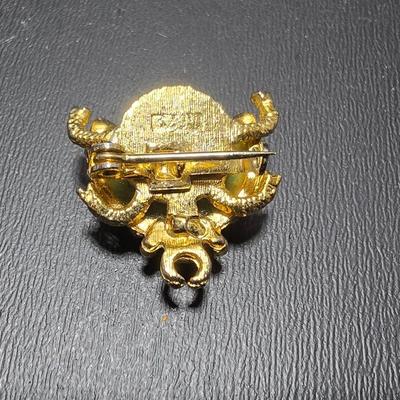 Heart Flowerpot Center Piece and Angel Christmas Ornament and a vintage beetle pin / brooch