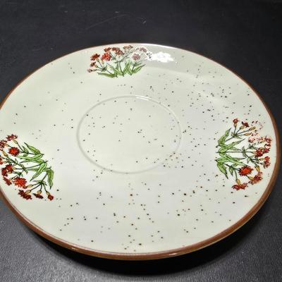 5 wild flower Cups and Saucers