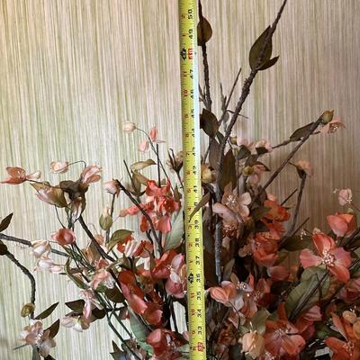 Vintage Large Hammered Brass Vase with Rope Decoration