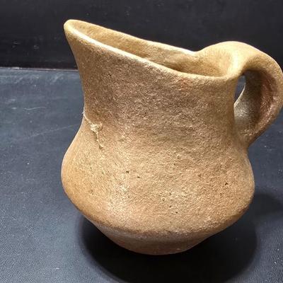 Three Small pottery vases - Brown toned Vases