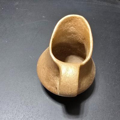 Three Small pottery vases - Brown toned Vases