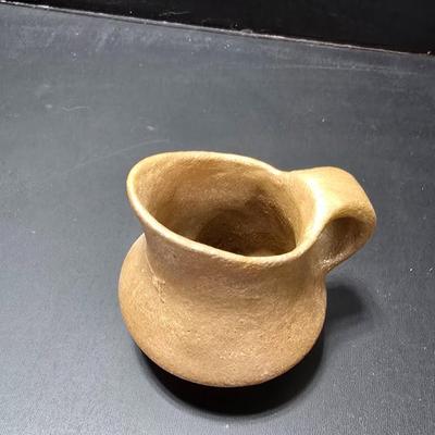 Three Small pottery vases - Brown toned Vases