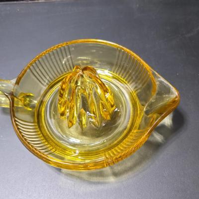 Vintage Amber Glass juice reamer